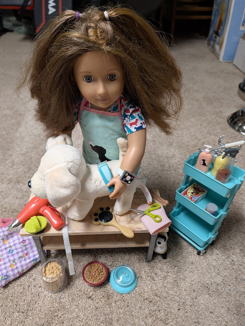Our generation Dog Groomer With All Of The Accessories Bundle With Doll